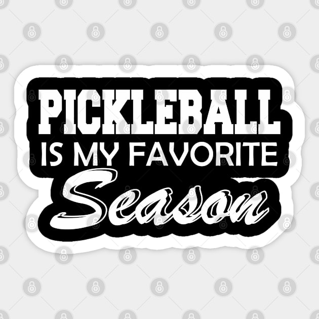 Pickleball is My Favorite Season Sticker by KC Happy Shop